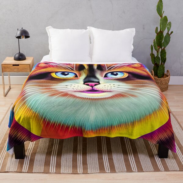 Item preview, Colorful cartoon cat with beautiful eyes - kitten designed and sold by Dalive.