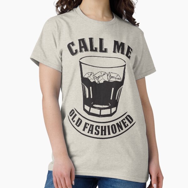 Item preview, Old Fashioned Whiskey Drink Whisky Rocks Fan Bourbon T-Shirt designed and sold by Creekman Designs.