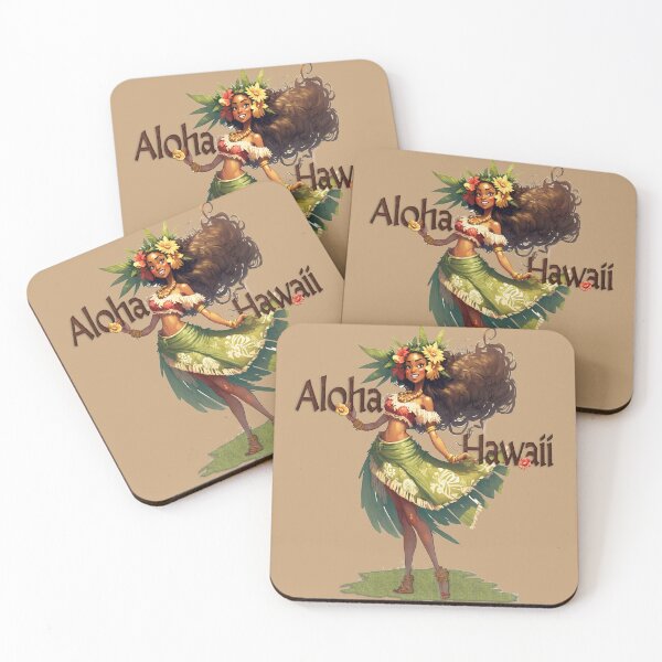 Item preview, Hula Girl Aloha Hawaii Dancing designed and sold by AboutBeaches.