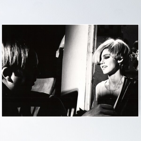 Edie Sedgwick Andy Warhol The Factory Black and White Photography | Poster