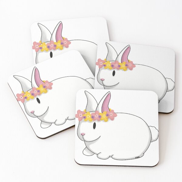 Item preview, Bunny in a Flower Crown designed and sold by HanaMariDesigns.