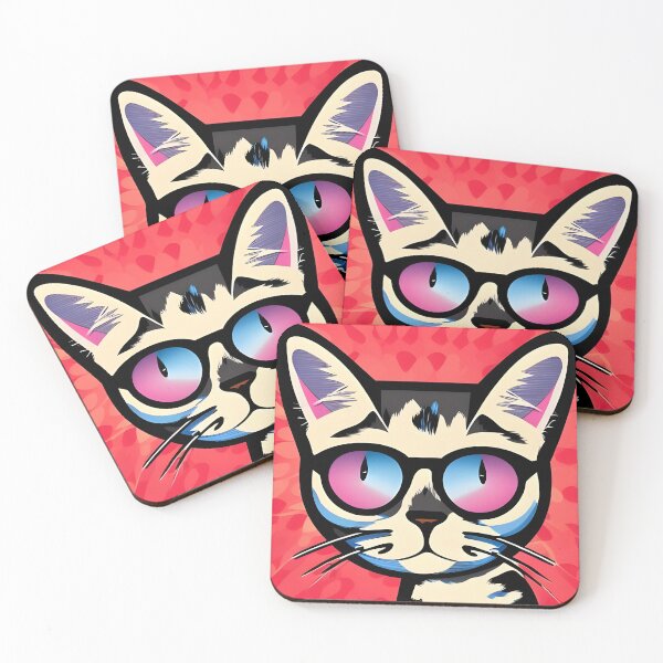 Item preview, Small cat nerd - geek cat designed and sold by Dalive.