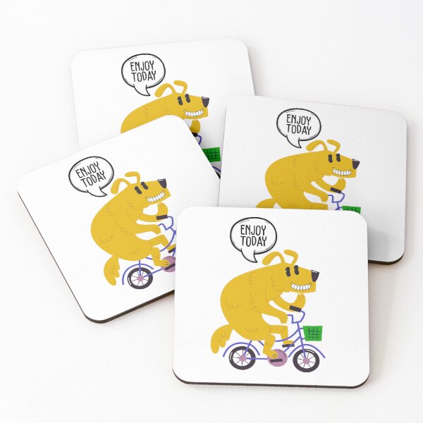 Item preview, Dog riding a bicycle designed and sold by Prilidiarts.