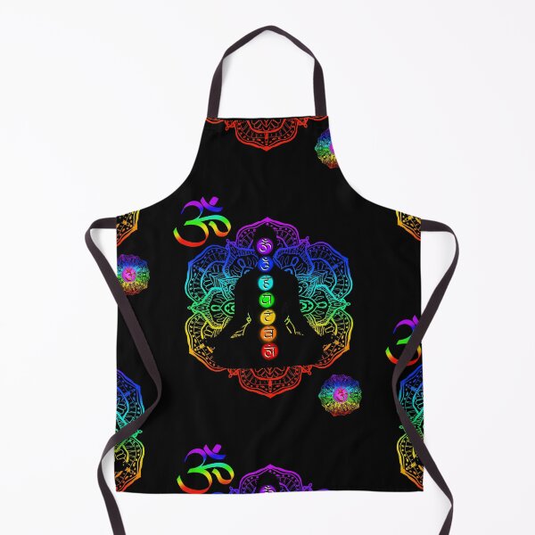 Item preview, Bright Yoga Rainbow Pose With Symbols Colorful Design designed and sold by EarthArtDesigns.