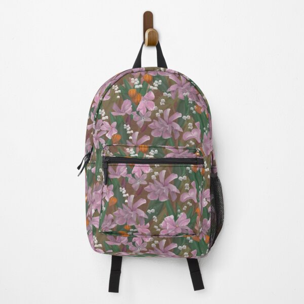 Item preview, Oleanders Chinese Lanterns and Lilies of the Valley Floral Pattern designed and sold by rhombusOnion.