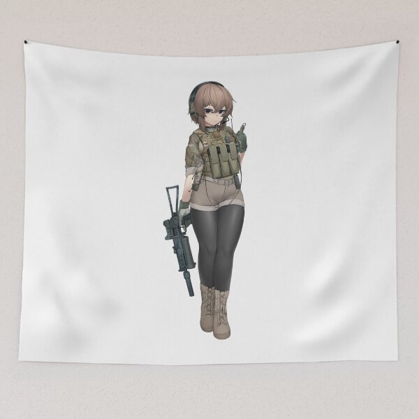 Item preview, Military Anime Girl designed and sold by kittiescuties.