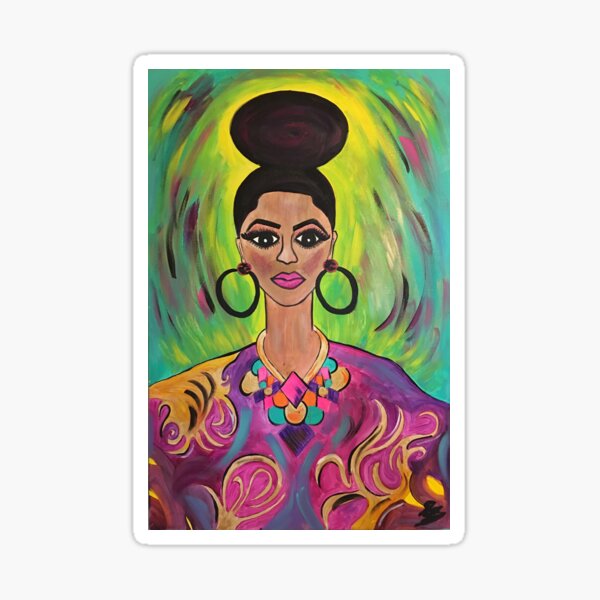 Queen Imani- Her Faith Moved Mountains Sticker