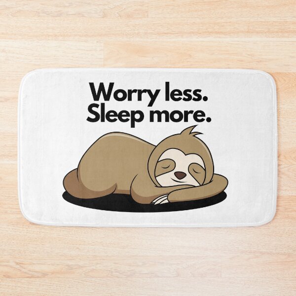 Item preview, Worry less sleep more sleepy sleep funny quote.  designed and sold by DetectiveDog.