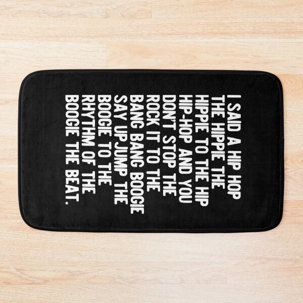 Item preview, Rappers Delight Hip Hop Music Lyric Poster - Sugarhill Gang, I said a hip hop designed and sold by HoneymoonHotel.