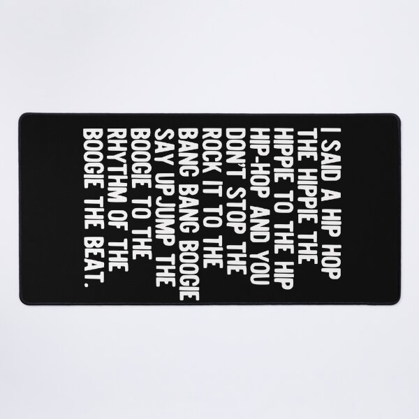 Item preview, Rappers Delight Hip Hop Music Lyric Poster - Sugarhill Gang, I said a hip hop designed and sold by HoneymoonHotel.