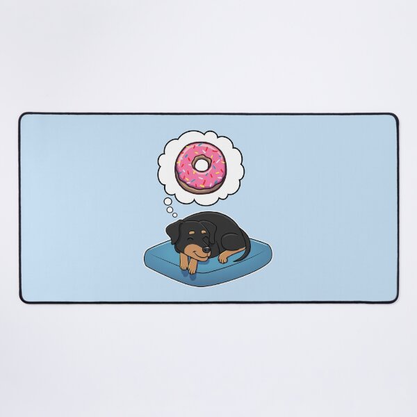 Item preview, Miniature Pinscher dreaming about Donuts designed and sold by DoggieDelights.