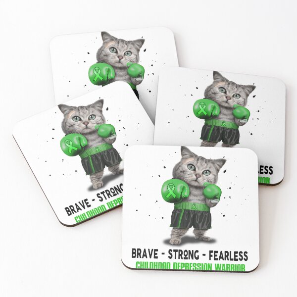 Item preview, Childhood Depression Warrior - BRAVE STRONG FEARLESS designed and sold by Berriosly.