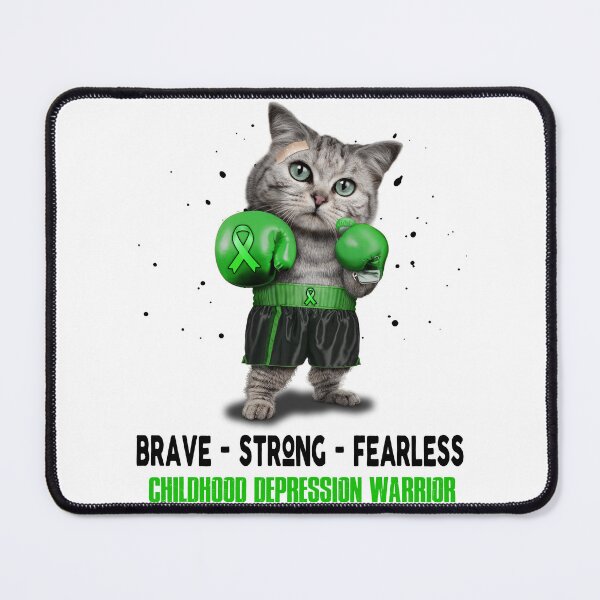Item preview, Childhood Depression Warrior - BRAVE STRONG FEARLESS designed and sold by Berriosly.