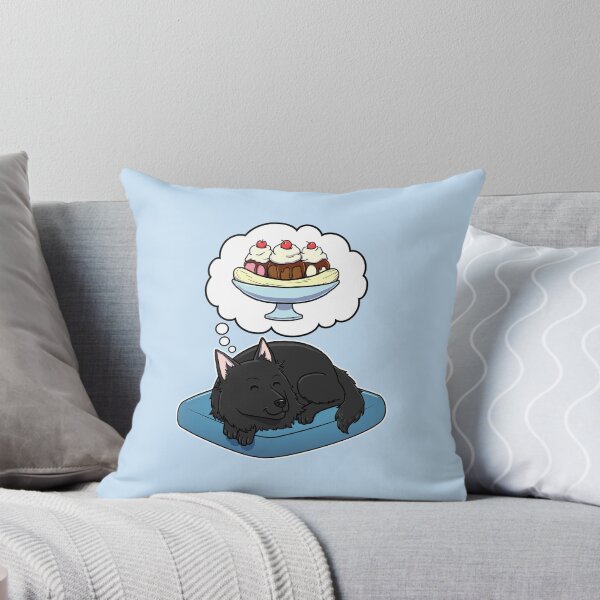 Item preview, Belgian Sheepdog dreaming about Banana Splits designed and sold by DoggieDelights.