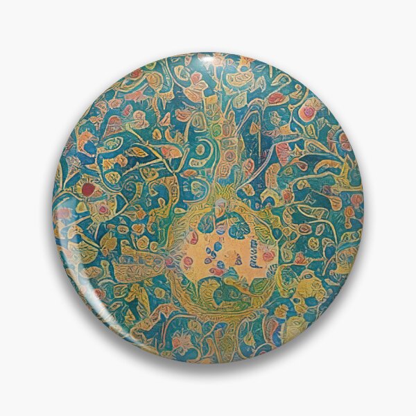 Item preview, Digital art piece based on persian tiled mural designed and sold by Eclecticist.