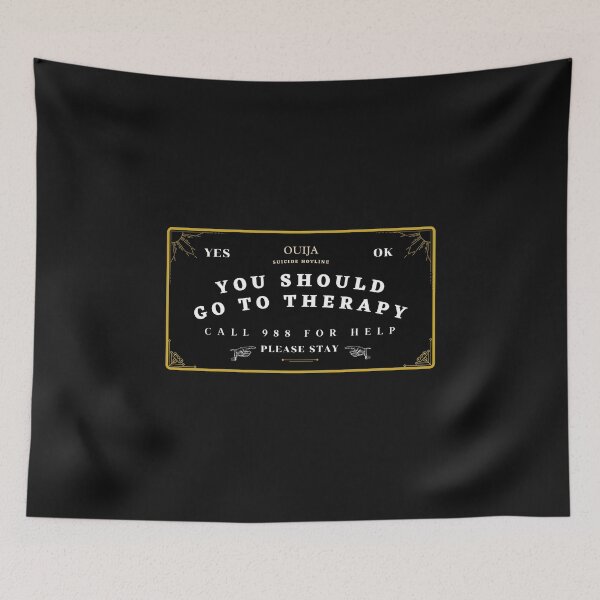 Item preview, Ouija Board Suicide Hotline designed and sold by Allison Sharaf.