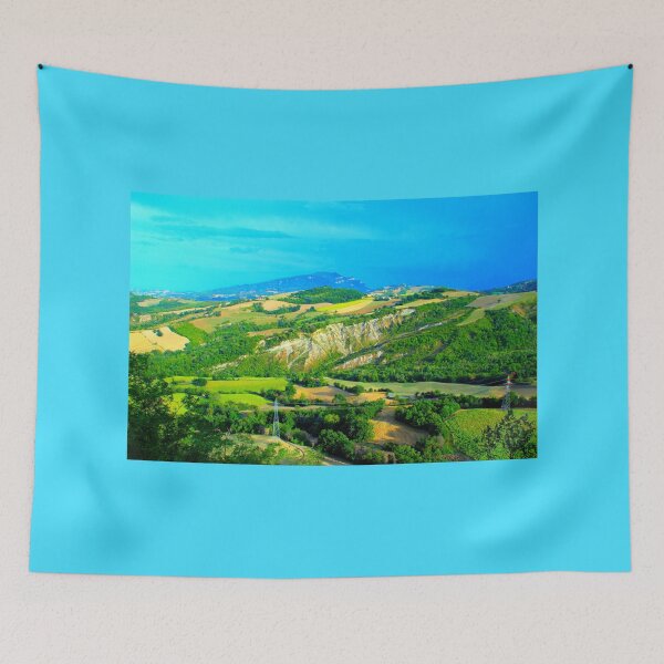 Item preview, Scenery in Force with Monte dell'Ascensione, badlands, ravines, thickets, poles designed and sold by Kristina Drozd.