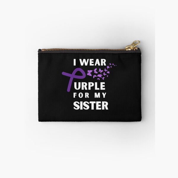 Item preview, Sister Epilepsy Awareness Month Seizure October November 17th Cancer Survivor Purple Ribbon Cancer Support Hope Love Mental Health Depression Anxiety Inspirational Motivational Gift Idea designed and sold by EpsilonEridani.