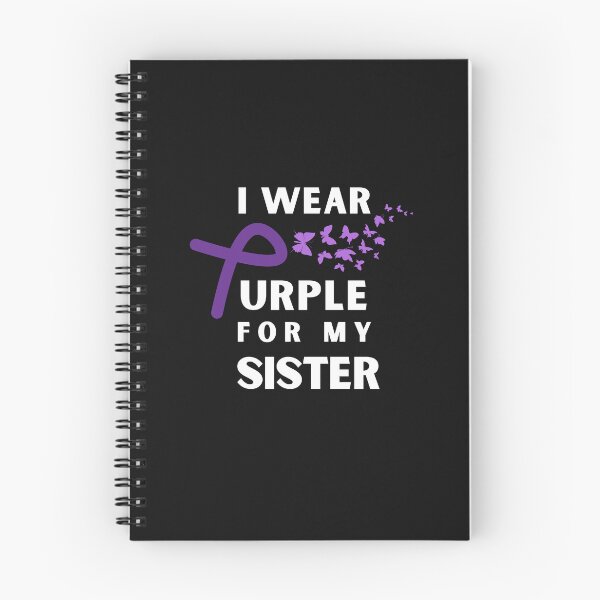 Item preview, Sister Epilepsy Awareness Month Seizure October November 17th Cancer Survivor Purple Ribbon Cancer Support Hope Love Mental Health Depression Anxiety Inspirational Motivational Gift Idea designed and sold by EpsilonEridani.