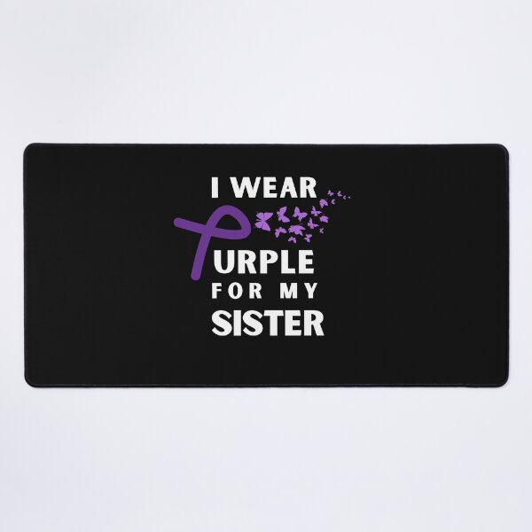 Item preview, Sister Epilepsy Awareness Month Seizure October November 17th Cancer Survivor Purple Ribbon Cancer Support Hope Love Mental Health Depression Anxiety Inspirational Motivational Gift Idea designed and sold by EpsilonEridani.