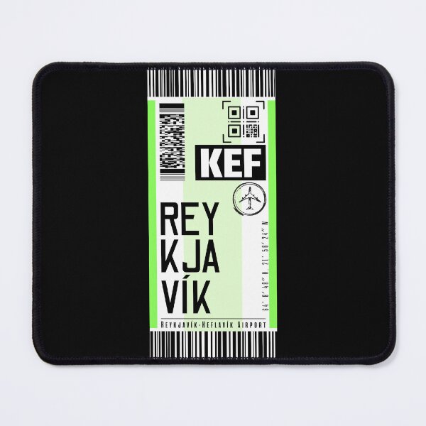 Item preview, REYKJAVIK KEF classic luggage tag traveler stickers designed and sold by LeddsoDello.