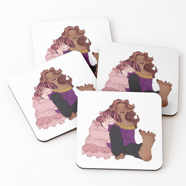 Item preview, Cute Sleepy Draculaura and Clawdeen Wolf (MH) in pajamas designed and sold by MonachopsisCrum.