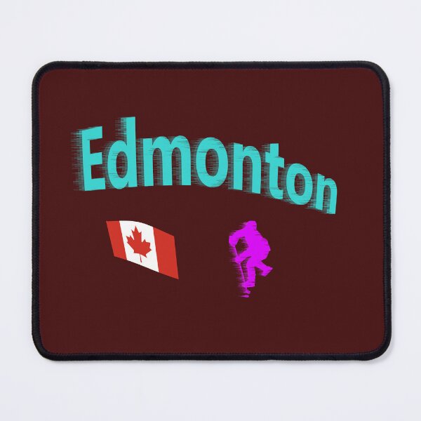 Item preview, Edmonton, Alberta Hockey abstract design designed and sold by lobodelnoir.