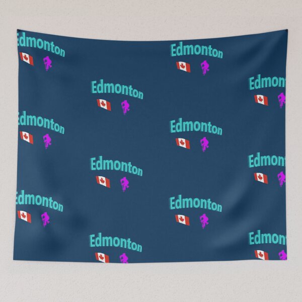 Item preview, Edmonton, Alberta Hockey abstract design  designed and sold by lobodelnoir.