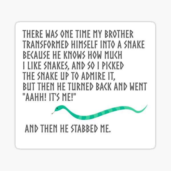 And Then He Stabbed Me. Sticker