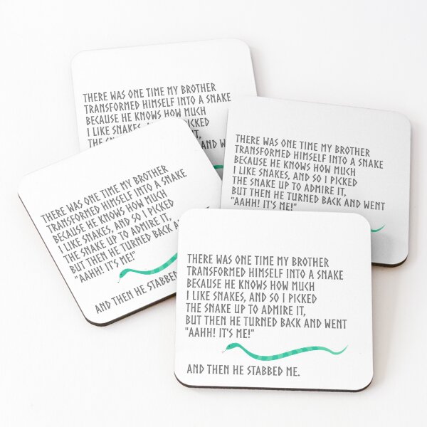 And Then He Stabbed Me. Coasters (Set of 4)