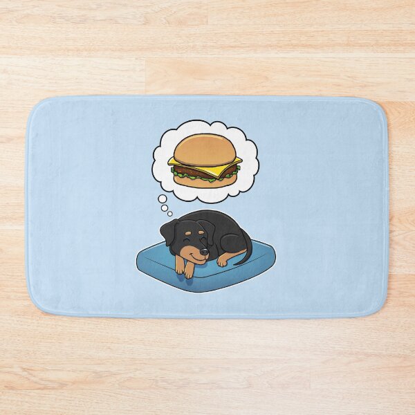 Item preview, Miniature Pinscher dreaming about Cheeseburgers designed and sold by DoggieDelights.