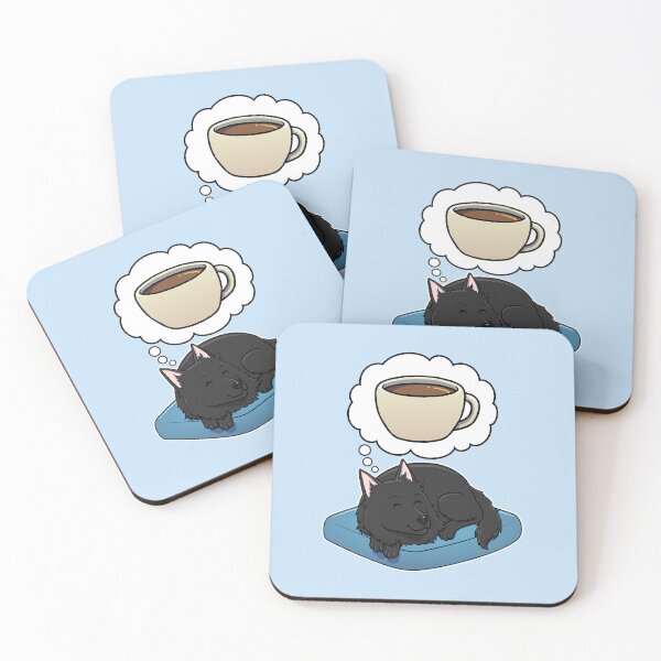 Item preview, Belgian Sheepdog dreaming about Coffee designed and sold by DoggieDelights.