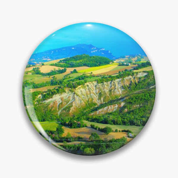 Item preview, Scenery in Force with Monte dell'Ascensione, badlands, ravines, thickets, poles designed and sold by Kristina Drozd.