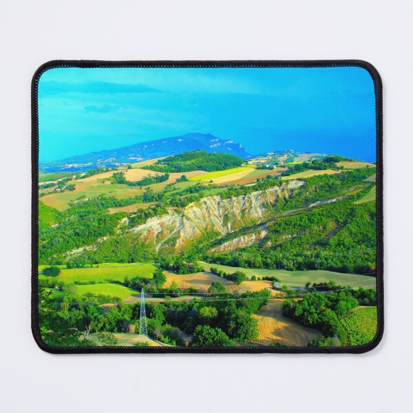 Item preview, Scenery in Force with Monte dell'Ascensione, badlands, ravines, thickets, poles designed and sold by Kristina Drozd.