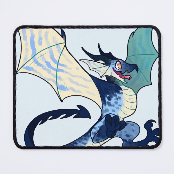 Item preview, Happy Blue Wyvern designed and sold by Spadefish Art.