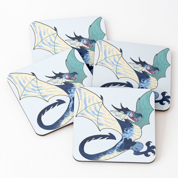 Item preview, Happy Blue Wyvern designed and sold by Spadefish Art.