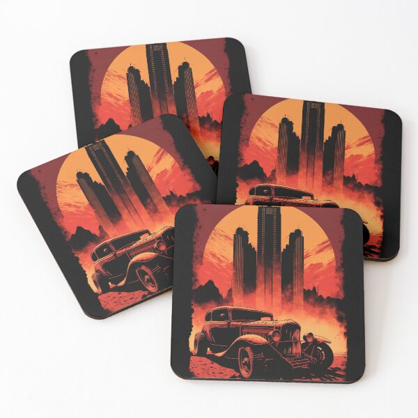 Item preview, Dystopian Sunrise: A Post-Apocalyptic Hot Rod Scene for Fans of Brutalism and American Industry #8 designed and sold by RodZnRoll.