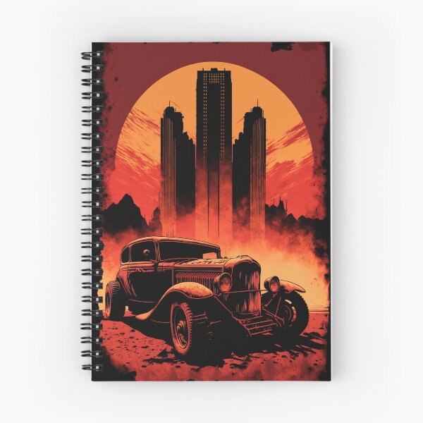 Item preview, Dystopian Sunrise: A Post-Apocalyptic Hot Rod Scene for Fans of Brutalism and American Industry #8 designed and sold by RodZnRoll.