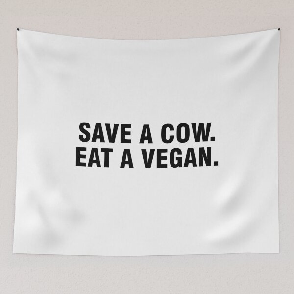 Item preview, Save a cow. Eat a vegan. designed and sold by allthetees.