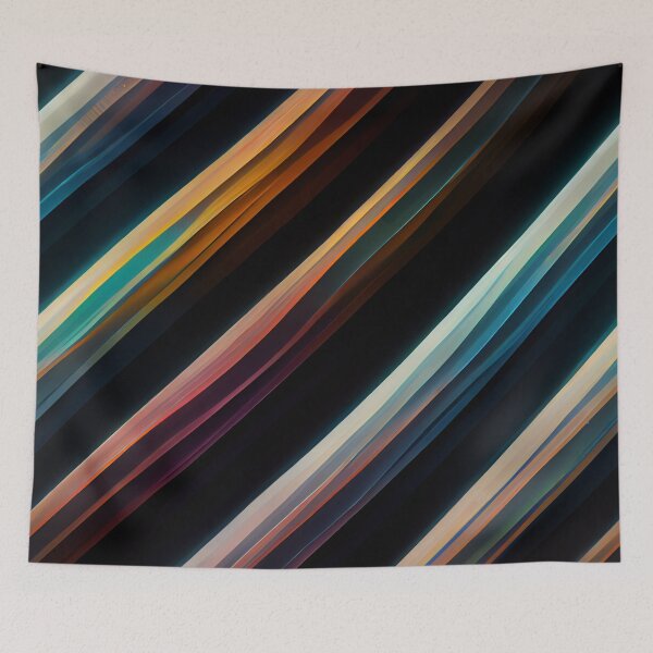 Item preview, Beams of rainbow light striped pattern designed and sold by artfullyprompt.
