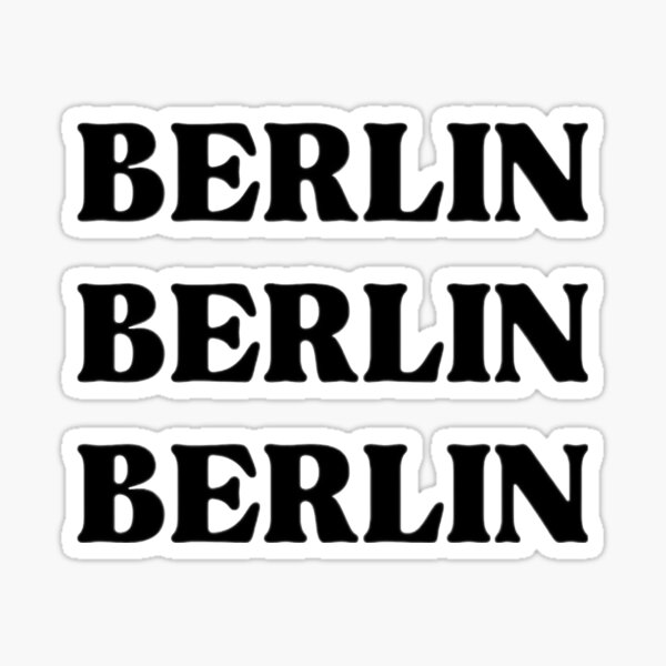 Artikel-Vorschau von Berlin-Wort-Zitat-Typografie-Design, designt und verkauft von Altec.