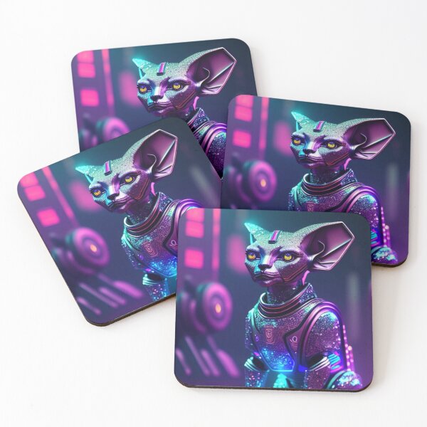 Item preview, Unlock the Future with a Robotic Sphynx designed and sold by Nocturne  Paws.