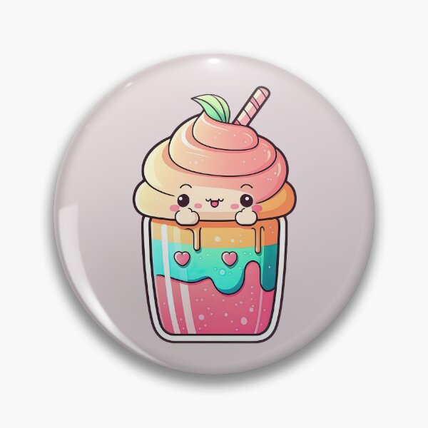 Item preview, Sip Sip Hooray! Rainbow Smoothie with a Cute Face and a Straw designed and sold by ultra-cute.