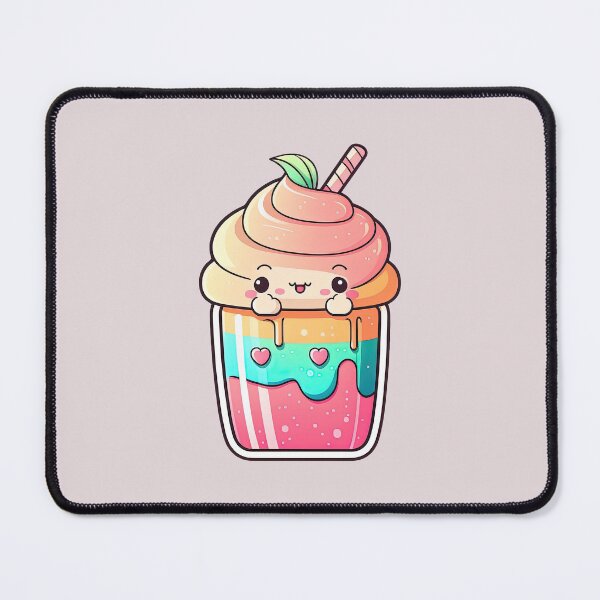 Item preview, Sip Sip Hooray! Rainbow Smoothie with a Cute Face and a Straw designed and sold by ultra-cute.