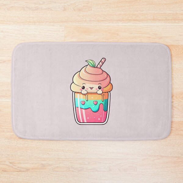 Item preview, Sip Sip Hooray! Rainbow Smoothie with a Cute Face and a Straw designed and sold by ultra-cute.