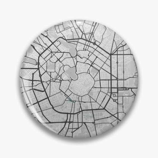 Item preview, Milan Italy Map - Minimal Style w/ Roads designed and sold by wxnw-designs.
