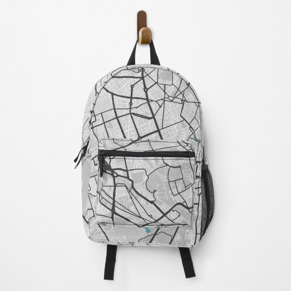 Item preview, Milan Italy Map - Minimal Style w/ Roads designed and sold by wxnw-designs.