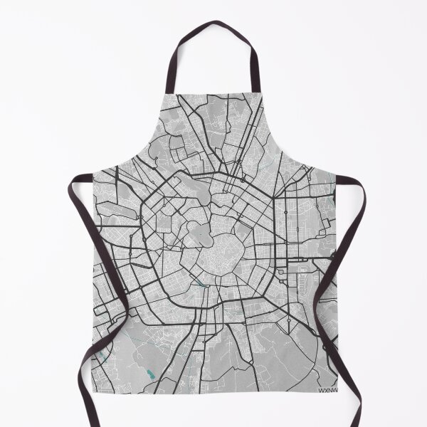 Item preview, Milan Italy Map - Minimal Style w/ Roads designed and sold by wxnw-designs.