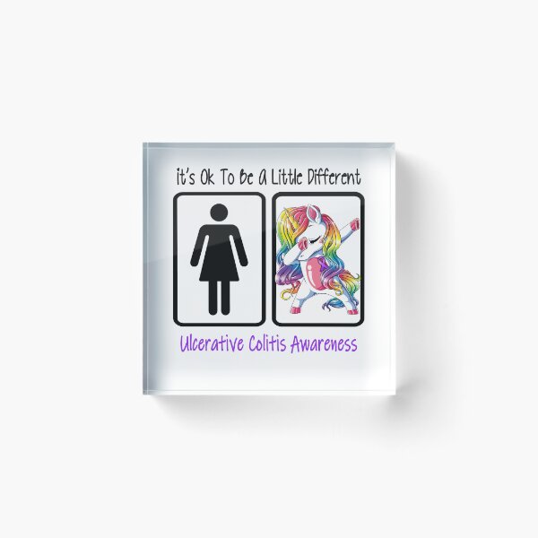 Item preview, Ulcerative Colitis Awareness - It is Ok To Be A Little Different designed and sold by RekaJoJo.