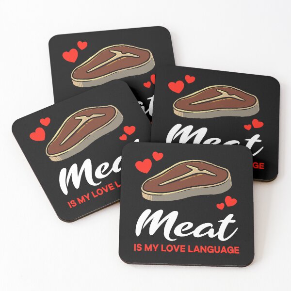 Item preview, Meat is my Love Language Funny designed and sold by jonmlam.